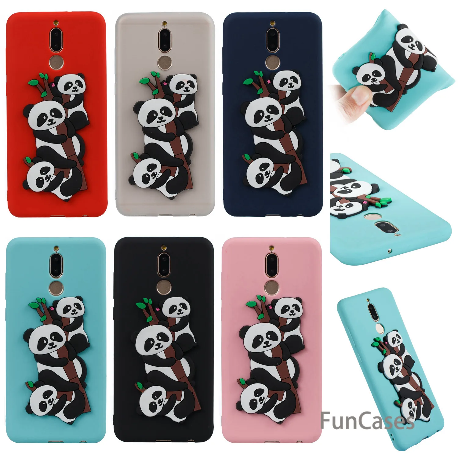 

Panda Case sFor Hot Huawei Mate 10 Lite Soft Silicone Phone Case Cute Back Cover Huawei Ascend Maimang 6 Huawey Nova2i