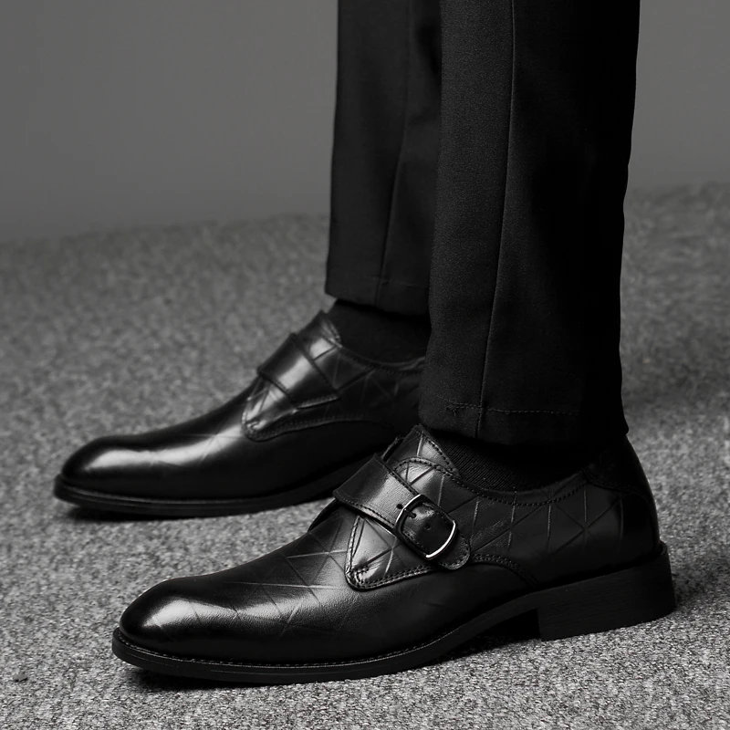 

Plus Size 11 12 Men Formal dressing Shoes Fashion Winter working Shoes Men Genuine Leather Men Classic Business casual shoes w45