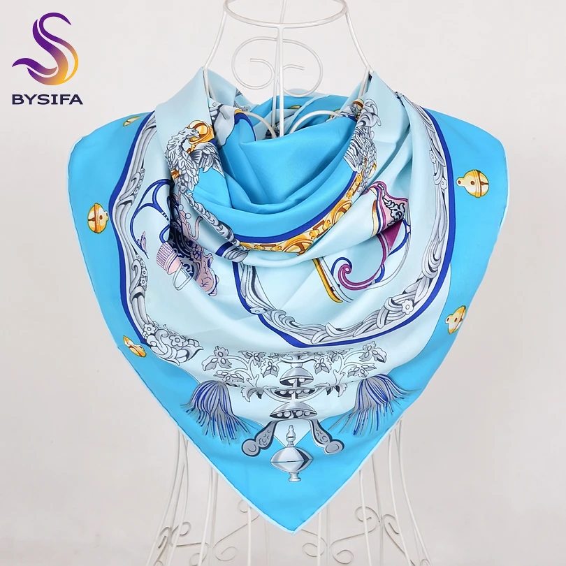 Buy [BYSIFA] Spring Autumn Sky Blue Scarf Shawl Women