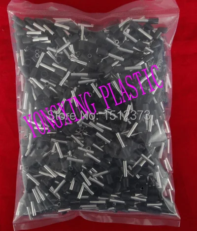 

2017 freeshipping 1000pcs/lot E2512 Bootlace cooper Ferrules kit set Wire Copper Crimp Connector Insulated Cord Pin End Terminal