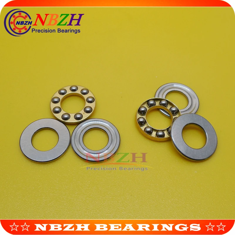 10 x 18 x 5.5mm Steel 3-Part Axial Thrust Ball Bearing Model F10-18M Qty:10