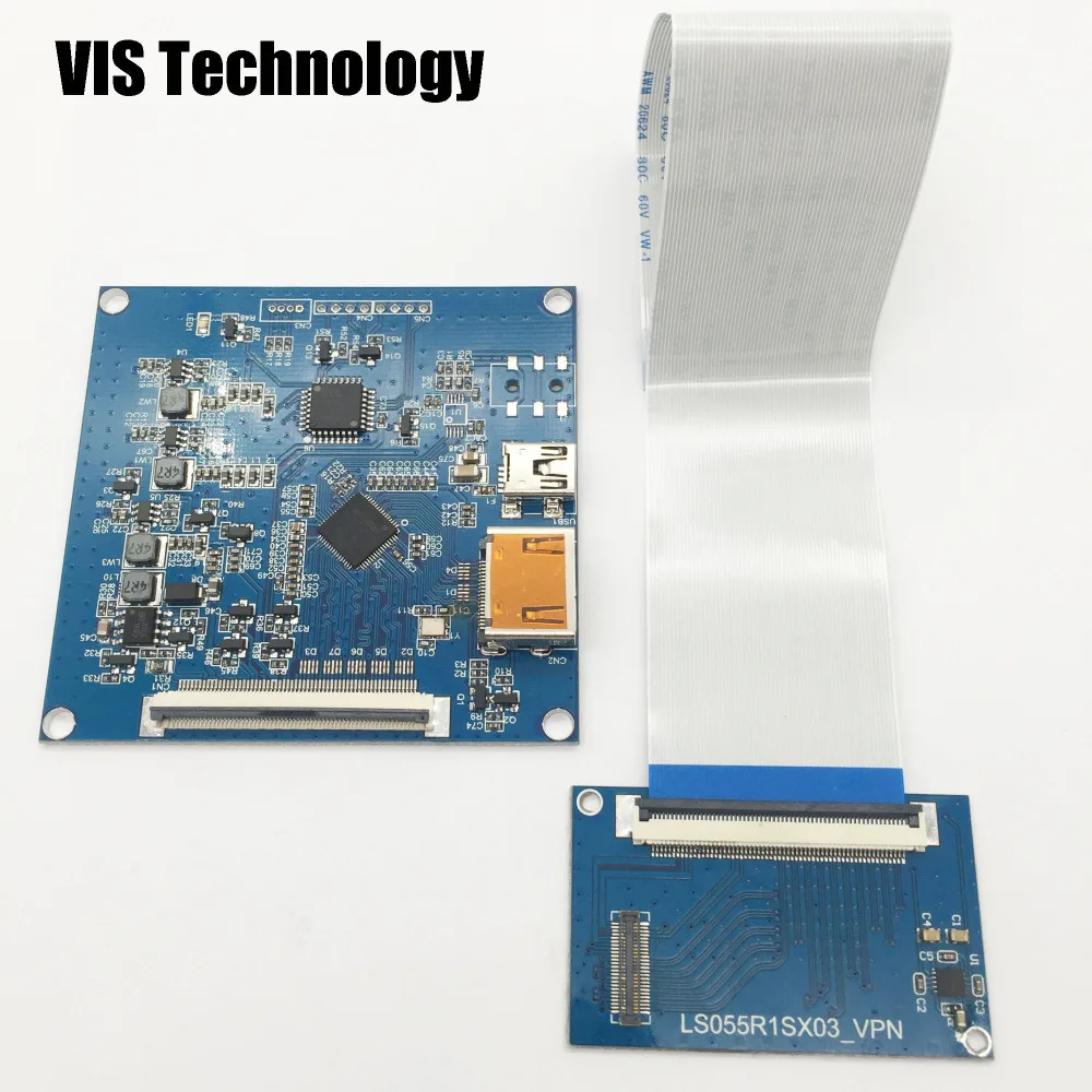 5,5 дюймов 2560*1440 2K ЖК-экран LS055R1SX03+ HDMI к MIPI драйвер контроллер S2.2 для 3d стереолитографический принтер NanoDLP Thingiverse TOS