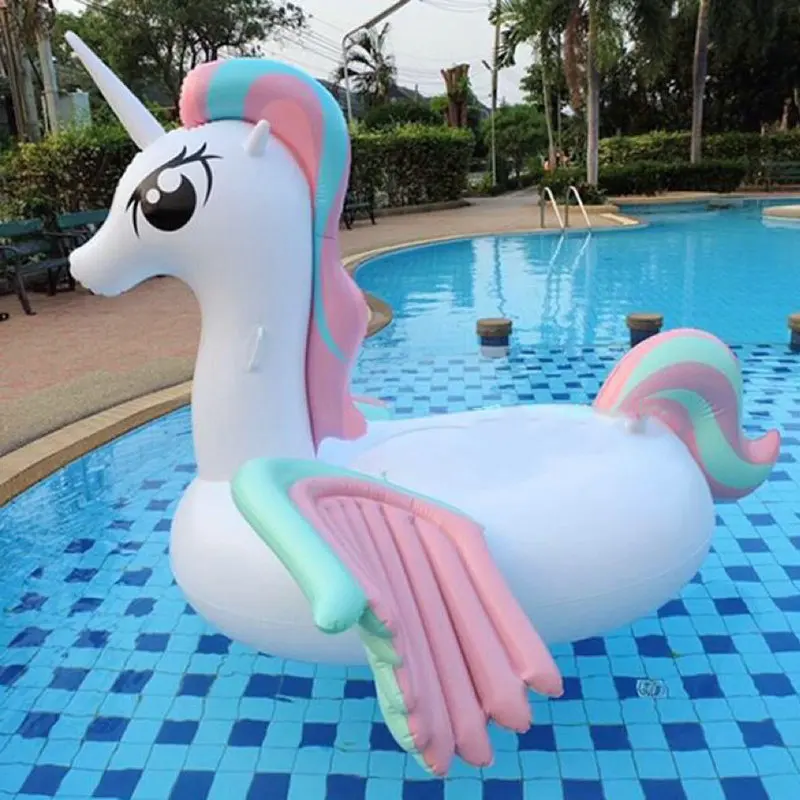 2017 Unicórnio Inflável Gigante Piscina Float Natação Flutuador Para