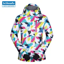 Женская Сноубордическая куртка для катания на лыжах Новая женская зимняя ветрозащитная Водонепроницаемая дышащая красочная одежда зимняя куртка женская Лыжная