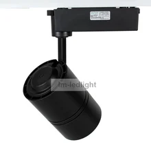 3 провода светодиодный выставочное освещение теплый/день/холодный белый в черный белый трек система освещения для магазинов 20 шт