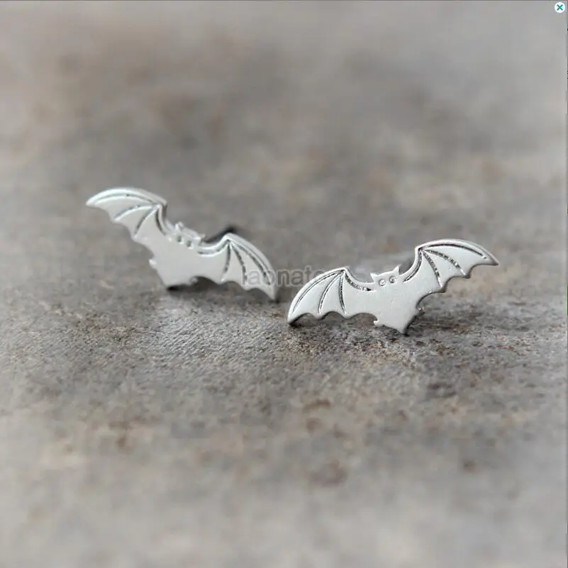 1 пара женские серьги гвоздики летучая мышь|animal stud earrings|fashion earringsstud earrings |