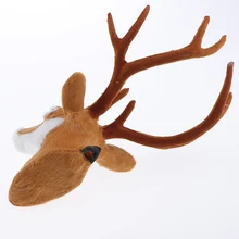 Искусственная голова оленя модели настенная голова животного скульптура украшение дома подарок