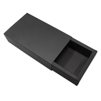 

10Pcs/lot Black Kraft Paper Drawer Design Gift Package Box Paperboard Crafts Jewelry Packaging Box Party Supplies Carton Box