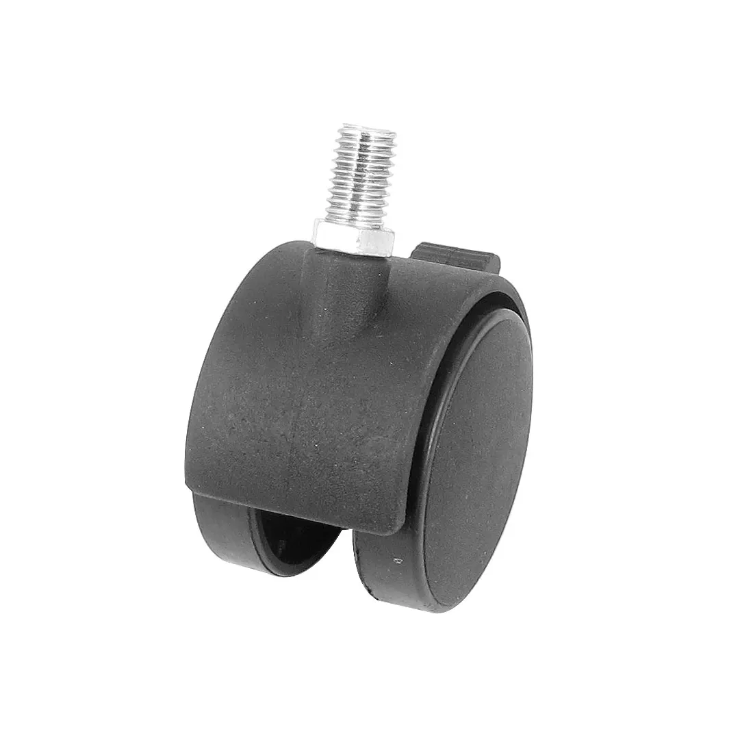 

UXCELL Table Chair 10Mm Threaded Stem Connector Plastic Double Wheel 360 Degree Rotation Swivel Brake Lock Caster