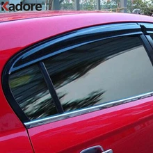 Для Mazda 3 M3 Axela седан окно Защита от солнца и дождя дефлектор защита тенты пластиковые вентиляционные козырьки укрытия для стайлинга автомобилей