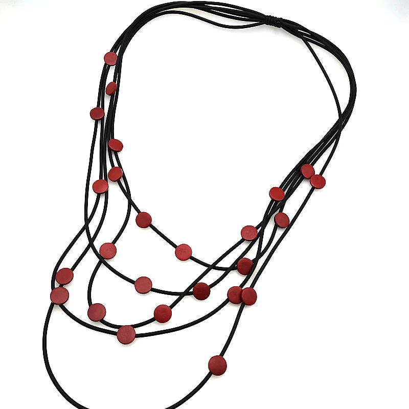 Императрица ожерелье s 5 цепи женские подвески праздничный подарок высокое качество ювелирные изделия на заказ DIY девушка ожерелье Лето Весна Новинка - Окраска металла: red