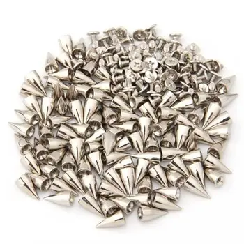 

KSOL 100 X Supports spikes rivets 14mm ball silver bag / shoes / gloves