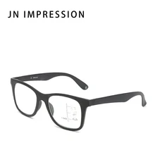 Модные мужские прогрессивные мульти-фокус очки для чтения для женщин Близорукость очки с ободковой оправой 1,0~ 3,0 диоптрий JN M1809