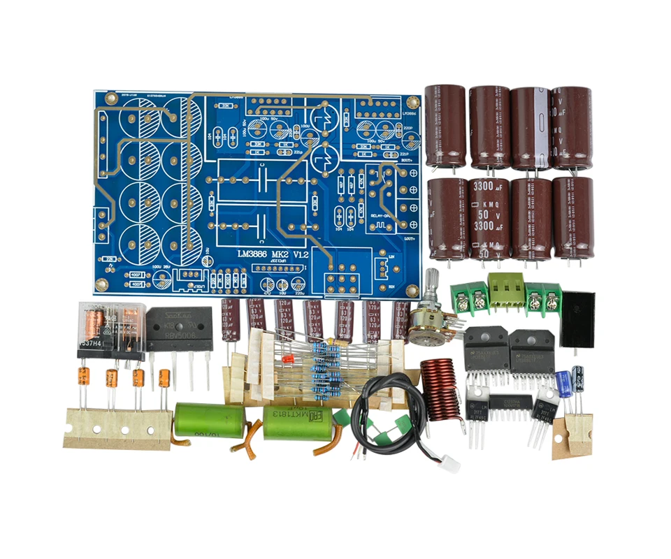 AIYIMA LM3886 усилитель мощности аудио Плата 2,0 каналов Топ компонент коллектор Плата усилителя DIY наборы 68Wx2