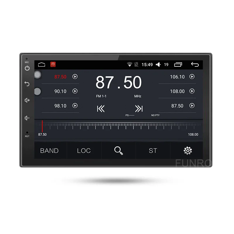 Top Funrover 4 core 2 din car dvd multimedia player Android 8.0 For Nissan Qashqai X-trail universal car radio stereo gps navigation 2
