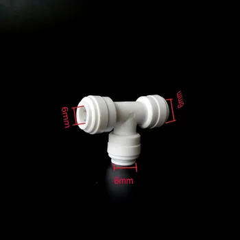 

1/4inch(6.5mm) T-type slip-lock connector,three-way T adapter/joint water connector,pipe connector fittings,slick-lock adaptor