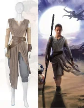2016 New Star Wars Cosplay Costume The Force Awakens Rey Cosplay Adult Costumes for Halloween Carnival Costumes for Women kids cosplay star wars the force awakens imperial stormtrooper role playing costumes uniforms performance performance clothing
