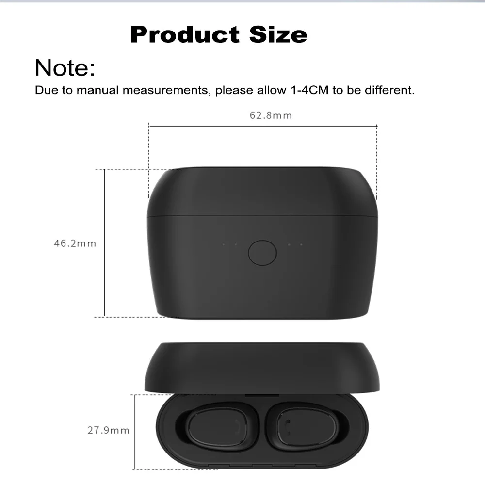 Wireless Earphone X1 Tws 5.0 Bluetooth Casque Sans Fil Stereo Earbuds Bluetooth Earphones  Handsfree Earpiece Wireless Headset  (2)
