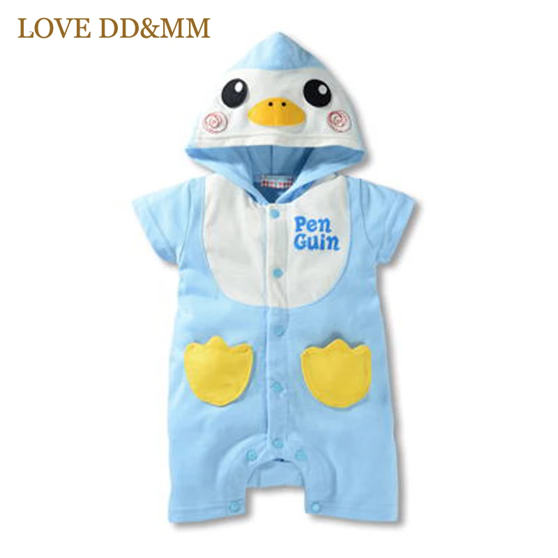 Одежда для детей LOVE DD & MM милый повседневный комбинезон с капюшоном и рисунком из