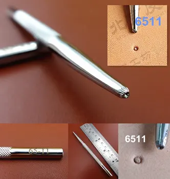 

1pc Stainless Steel Leather Craft Carving Stamping Stamp Punch Stamper Tool Master Leather Stamper - Chisel Pricking Iron Awl
