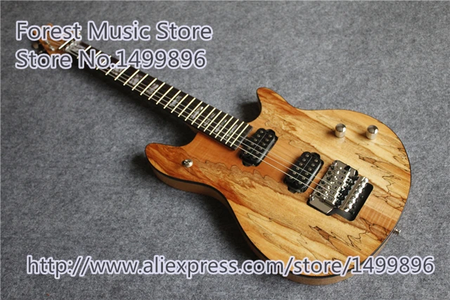 Best price at $171 Cheap New Avirral Natural Wooden Grain EVH Wolfgang Edward Van Halen Peavey Electric Chinese Guitars Custom Left Handed Available