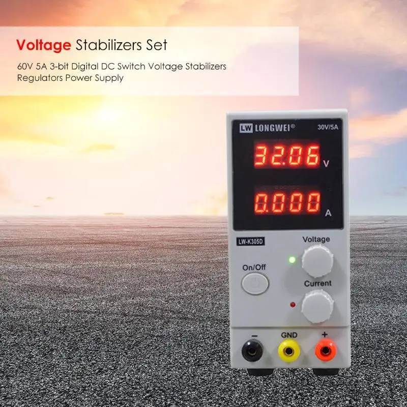 

60V 5A Switching DC Digital MCH-K305DN Phone Repair 3 Bits Digital Adjustable Power Supply New