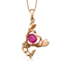 Дизайн GVBORI 0.45ct натуральный рубиновый набор со стразами Подвеска с драгоценными камнями, хорошее ювелирное изделие
