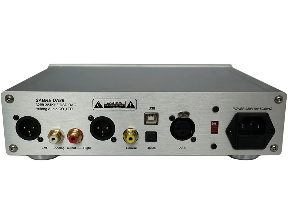 2017 Yulong Sabre DA8II 32Bit/384KHz USB DSD DAC Decoder + Headphone Amplifier AMP