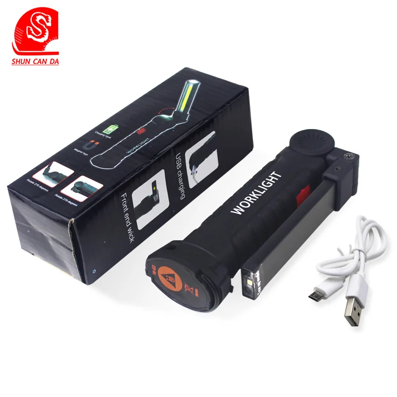 Портативный многофункциональный аварийный фонарик с подзарядкой от USB 5