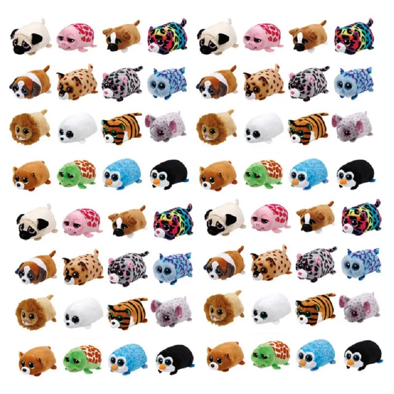 TY Beanie Boo teeny tys Plush Icy the Seal 9cm Ty Beanie Boos Big Eyes