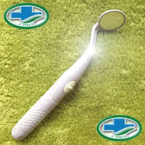 2 шт Горит-пакет супер яркий светодиодный светящийся стоматологический рот зеркало анти-туман стоматологическое зеркало MM-380
