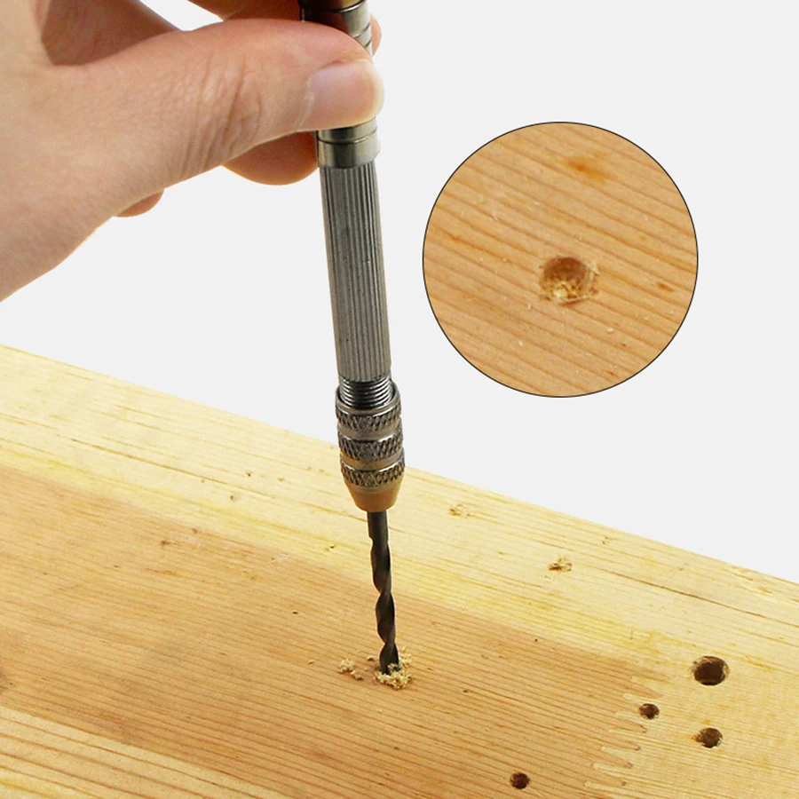

Geoeon Multi-function Mini Hand Drill Twist Drill Manual Punching Tool For Woodworking Amber Jewelry Portable Drilling Tool A14