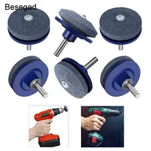 Behogar 4 шт. 50 мм коричневый плавленый глинозема газонокосилка садовый инструмент лезвие точилка для заточки лезвий топоры серповидные фрезы