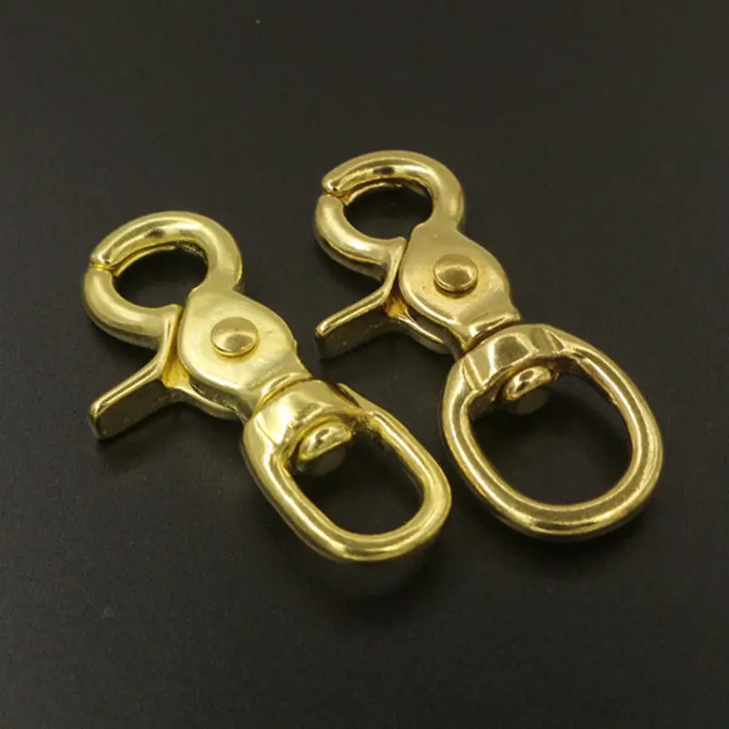 Bag Keychain Hook Clasp Swivel Brass Snap Hooks Leather Buckle Bag