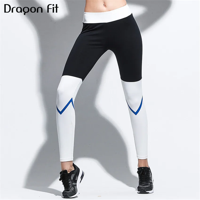 

Dragon Fit Printing Elastic Sport Pants Women Push Up Running Fitness Pants Breathable Quick Drying Fitness Leggings Female