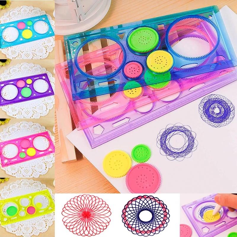 Multi-function Painting Puzzle Spirograph Geometric Ruler Drafting Tools For Students Drawing Toys Children Learning Art Tool Multi-function Painting Puzzle Spirograph Geometric Ruler Drafting Tools For Students Drawing Toys Children Learning Art Tool