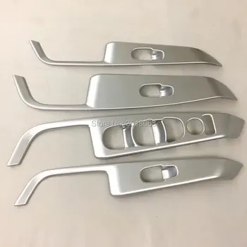 

For 2017 Nissan Kicks 2018 Interior Door Armrest Window Switch Button Cover Trims ABS Chrome Stickers Car-Styling Accessories