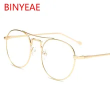 Круглые прозрачные очки, прозрачные мужские очки, оправа, женские очки, очки для близорукости, очки для нерда, металлическая оправа, Oculos de grau