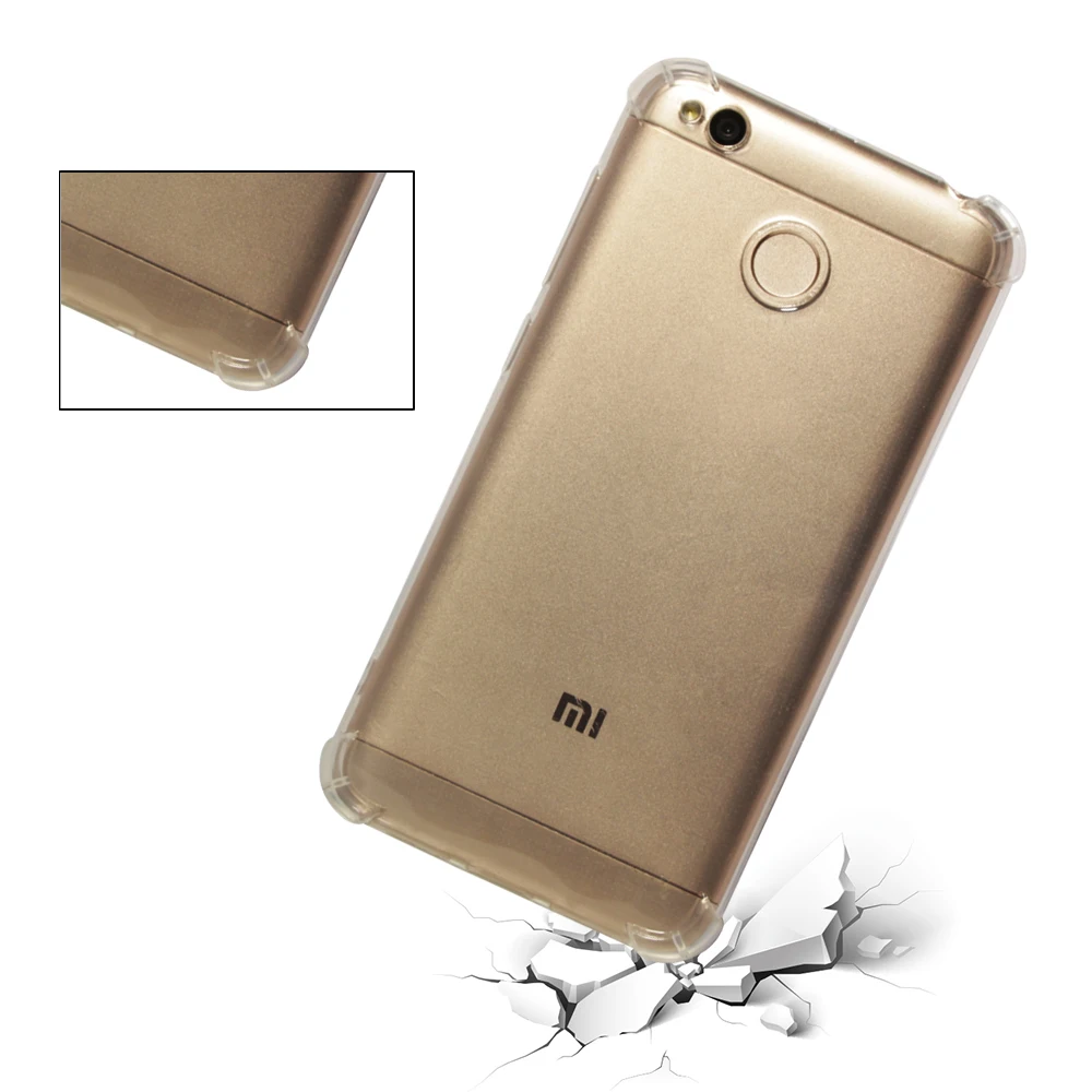 Чехол для Xiaomi Redmi 4X Прозрачный прозрачный термопластичный полиуретан