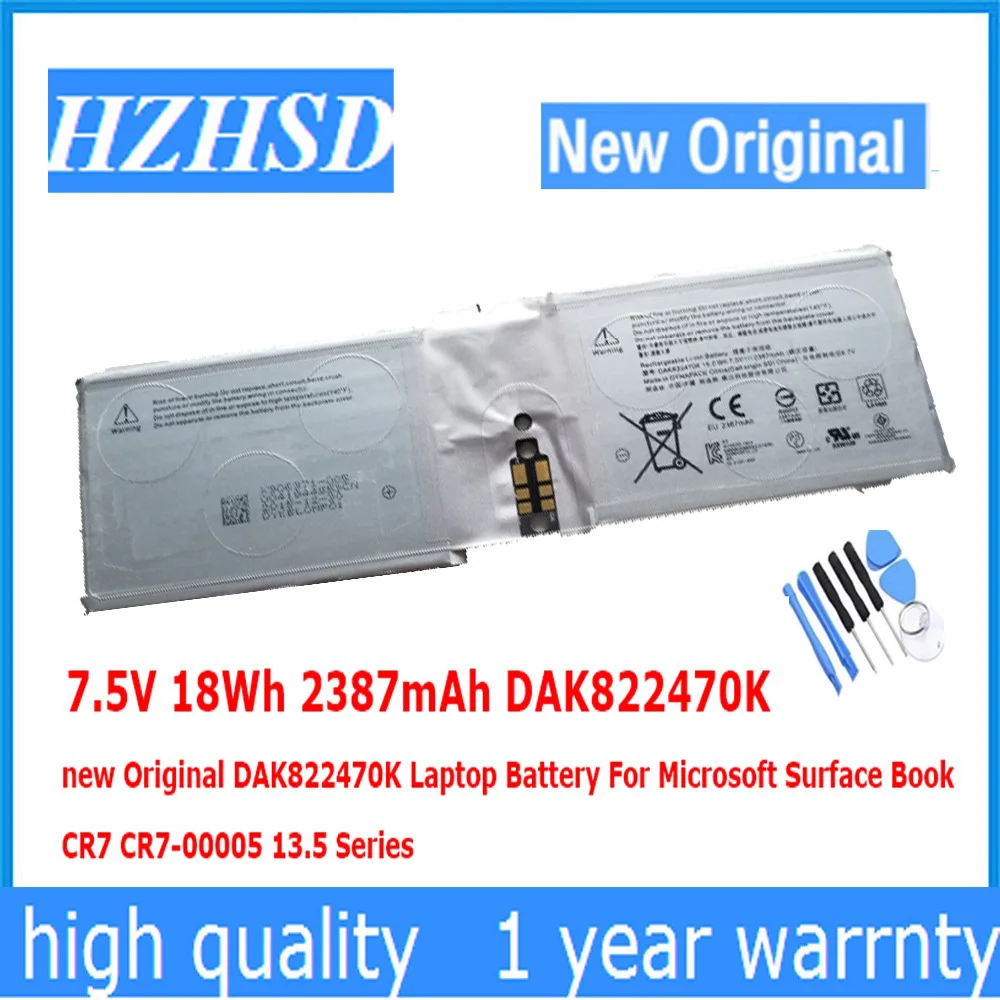 7 5 V 18Wh 2387mAh DAK822470K новый оригинальный G3HTA044H Аккумулятор для ноутбука Microsoft Surface Book CR7