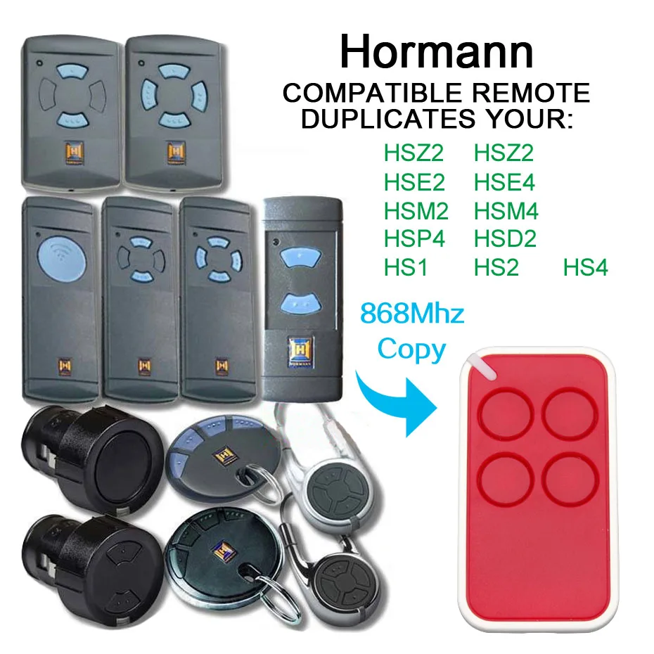 HORMANN HSM24 HSZ2 HSE2 HSP4 пульт дистанционного управления rf универсальный пульт дистанционного управления для ворот HORMANN 868,3 МГц пульт дистанционного управления