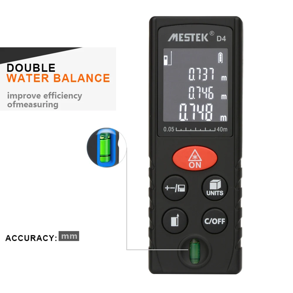 

40m/60m/100m Laser Beam Distance Meter Digital Rangefinder Electronic Measure Tape Range Finder Trena Signal Reciever