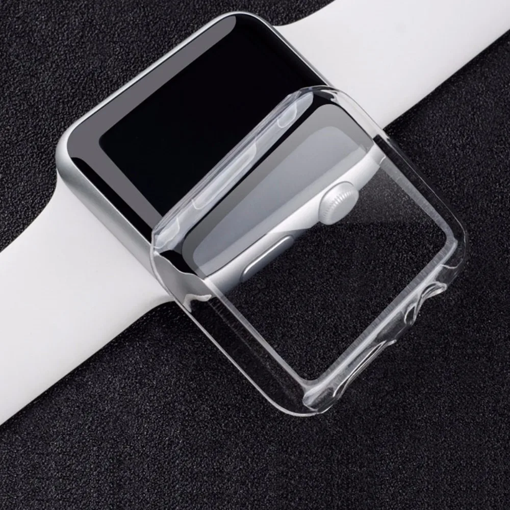 Чехол из поликарбоната для Apple Watch, 42 мм, 38 мм, чехол с разноцветным покрытием, полная Рамка, защитный чехол, армированный корпус для iWatch, серия 3/2/1