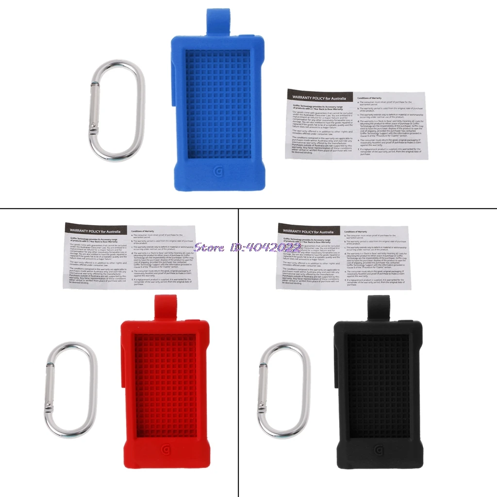 

Silicone Case Protective Skin Cover With Carabiner For iPod for Nano 7 Outdoor Sport