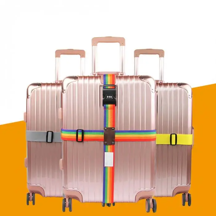 Горячее предложение Многофункциональный Крест багажный ремень Регулируемый полипропиленовый чемодан ремни для путешествий XH8Z