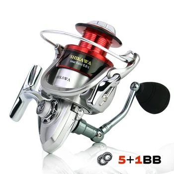 

Spinning Reel Ultralight Fishing Reel with 5+1 Bearings Super Smooth Powerful Fishing Reel with 22LBs Max Drag 5.5:1 Gear Ratio