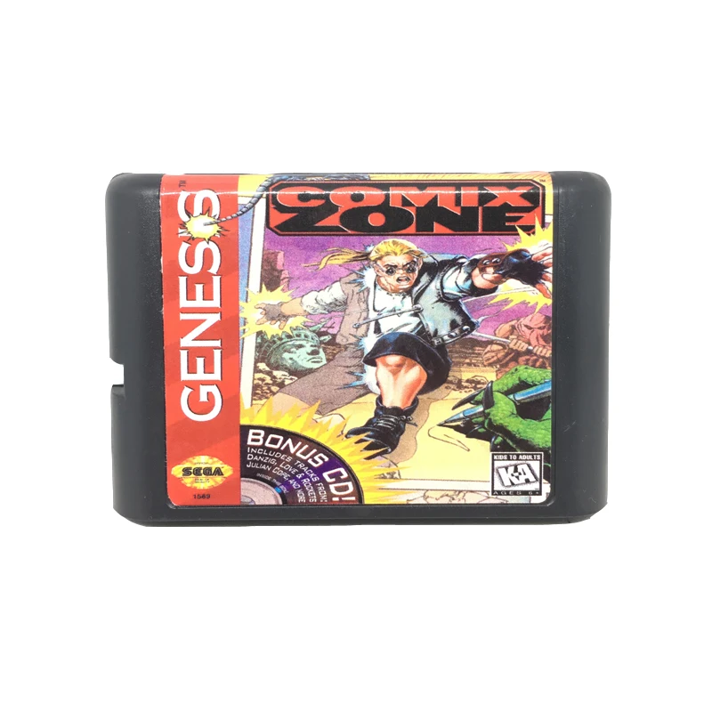 Comix Zone для 16 бит игровой карты Картридж sega Mega Drive/Genesis system EUR/USA|Картриджи| |