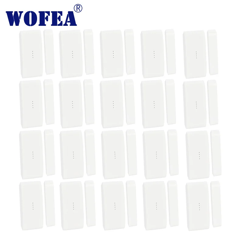 US $36.47 wofea 3V Wireless window and door sensor 1527 battery not included 20pcslot for home wifi GSM alarm