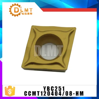 

10pcs/set Carbide insert CCMT120404 HM YBC251 CCMT120408 HM YBC251 Processing steel Internal Turning tool
