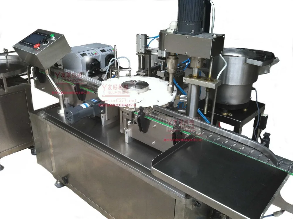 

Monoblock Liquid Filling, Plugging and Capping Machine (YTSP-500),E-liquid Automatic filling Machine